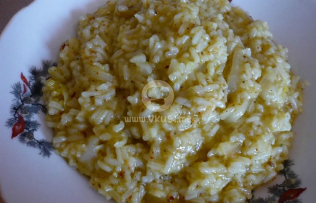 Пържен ориз в сладко-кисел сос и кимион
