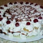 Сметанова торта с десертни череши