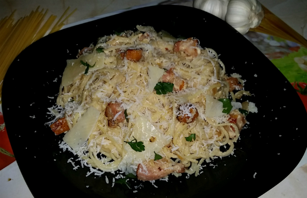 Моите "Spaghetti alla Carbonara"