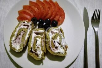 Картофено руло с шунка