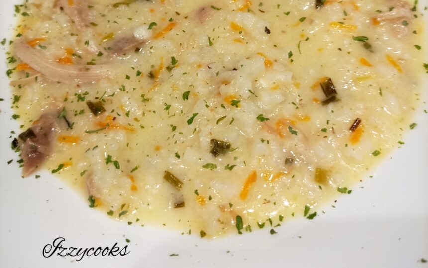 Кремообразна пуешка супа с ориз