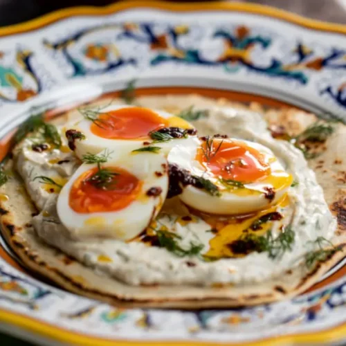 Яйца по турски с хляб роти